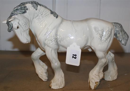 Beswick grey shire horse